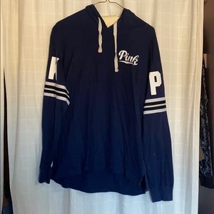 PINK navy blue hoodie